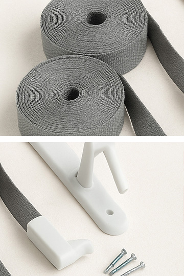 Roller blind straps