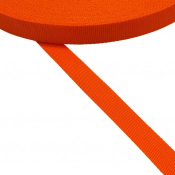 Ιμάντας Συνθετικός Πολυεστερικός Πορτοκαλί Φλούο Χρώμα 25mm 