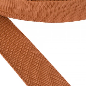 Synthetic narrow fabric, webbing tape, trimming 40mm width and Terracotta Color