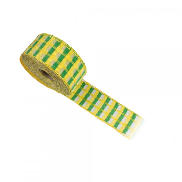 Κορδέλα συσκευασίας κίτρινη, πράσινη 40mm