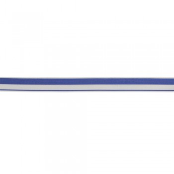 Κορδέλα μεταλλίων λευκό - μπλε 20mm 