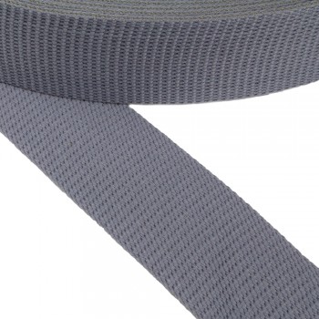 Cotton belt, narrow fabric, webbing tape in 55mm width and Grey Color 