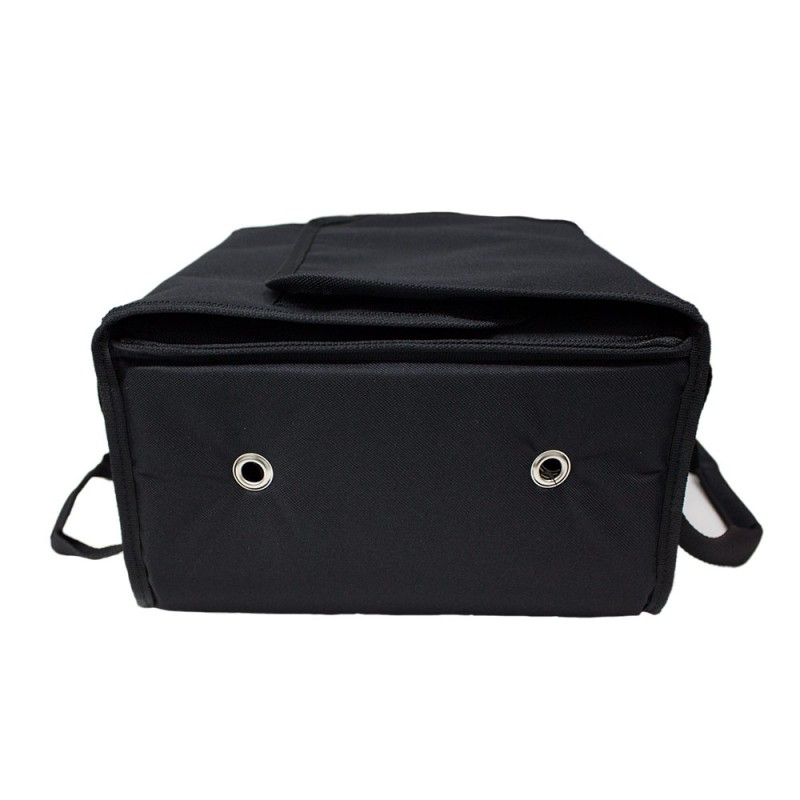 Ισοθερμική Τσάντα Delivery για Φαγητό Θερμόσακος Μεταφοράς Φαγητού 23 λίτρα σε μαύρο χρώμα