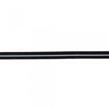 Κορδέλα ρεγιόν μαύρη με άσπρη ρίγα 8mm