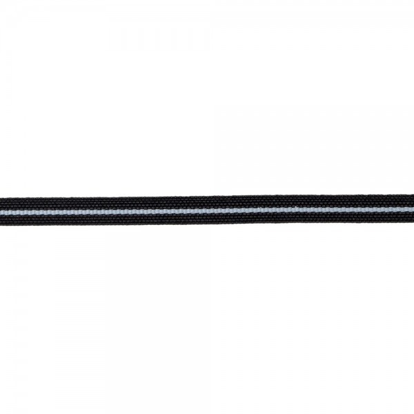 Κορδέλα ρεγιόν μαύρη με άσπρη ρίγα 8mm