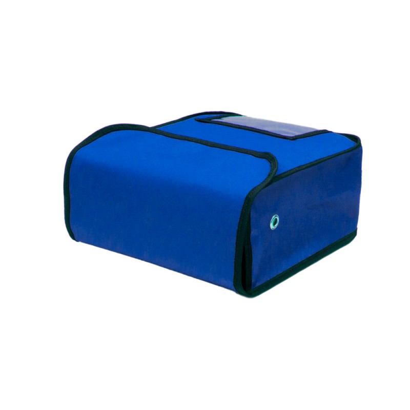 Ισοθερμική Τσάντα Θερμόσακος Delivery για μεταφορά Πίτσας χωράνε 3 μεσαίες σε μπλε ρουά χρώμα