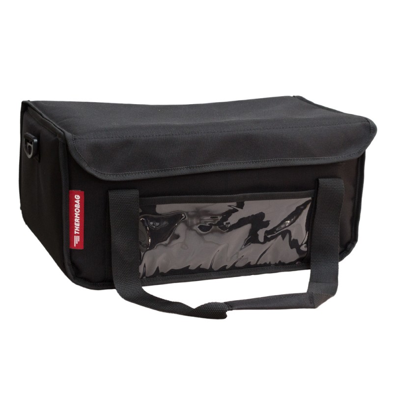 Ισοθερμική τσάντα θερμόσακος Delivery για μεταφορά εως 8 καφέ ή 24 λίτρα σε μαύρο χρώμα