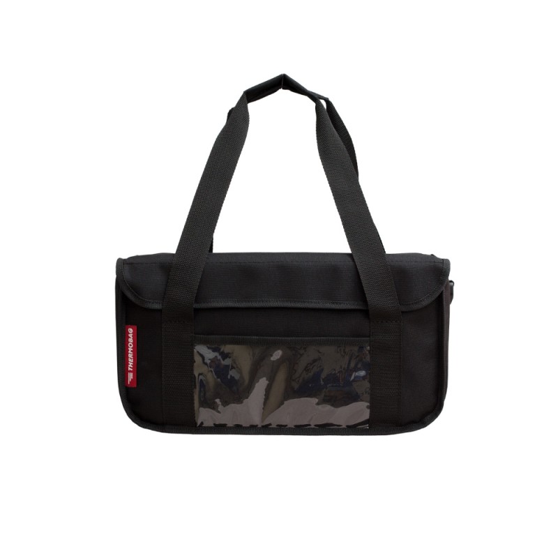 Ισοθερμική τσάντα θερμόσακος delivery για μεταφορά εως 8 + 3 ή 6 + 2 καφέ ή 20 λίτρα σε μαύρο χρώμα