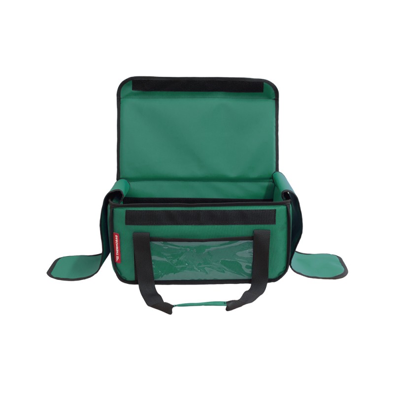 Ισοθερμική τσάντα θερμόσακος Delivery για μεταφορά καφέ εως 8 καφέ ή 24 λίτρα σε πράσινο χρώμα