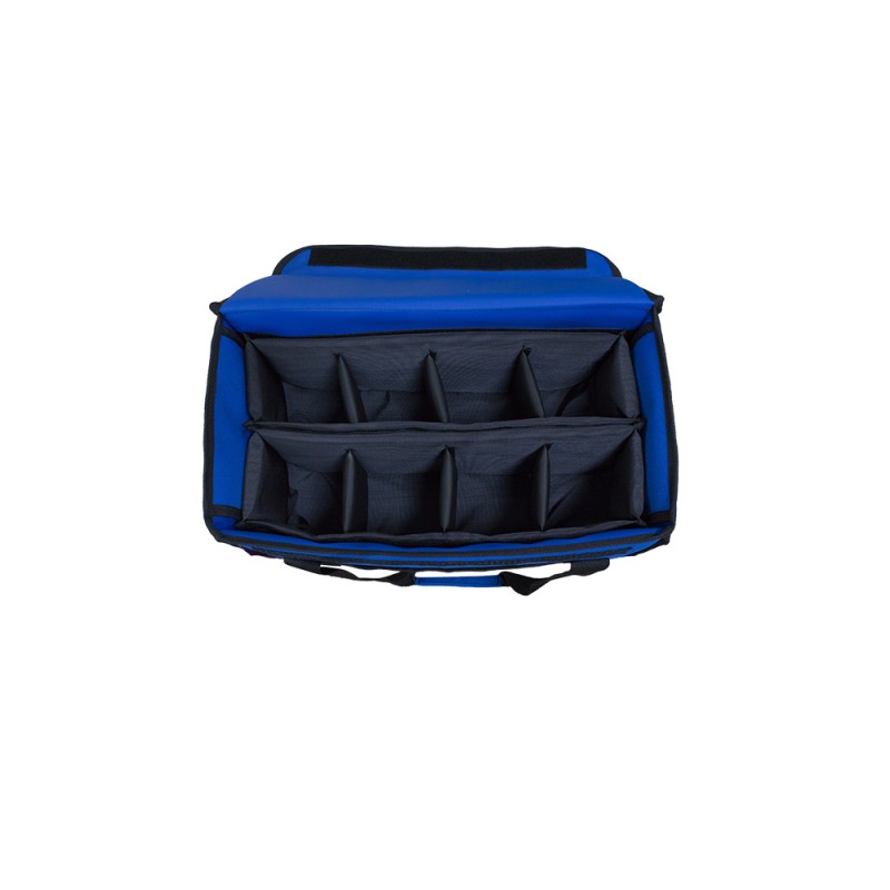 Ισοθερμική τσάντα Delivery Καφέ Θερμόσακος για Μεταφορά εως 8 καφέ ή 24 λίτρα σε μπλε ρουά χρώμα