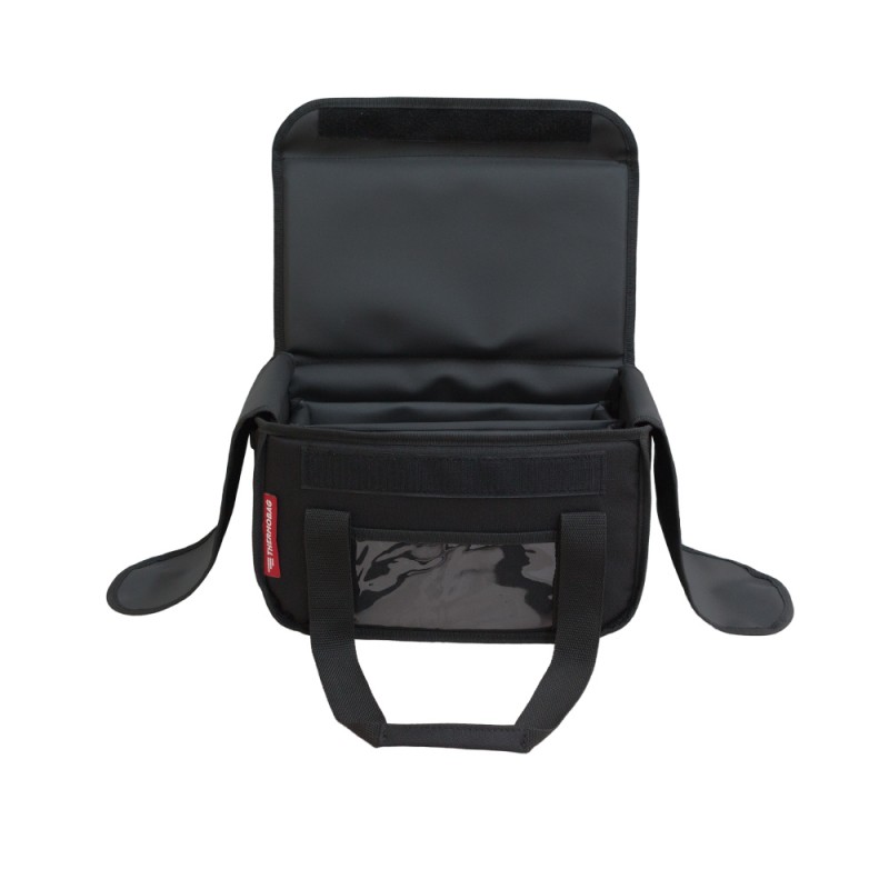 Ισοθερμική τσάντα delivery καφέ Θερμόσακος μεταφοράς εως 6 καφέ ή 15 λίτρα σε μαύρο χρώμα