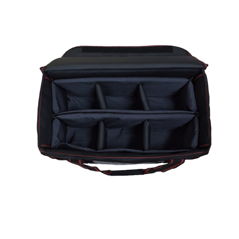 Ισοθερμική τσάντα θερμόσακος delivery για μεταφορά εως 8 + 3 ή 6 + 2 καφέ ή 20 λίτρα με κόκκινη ρίγα