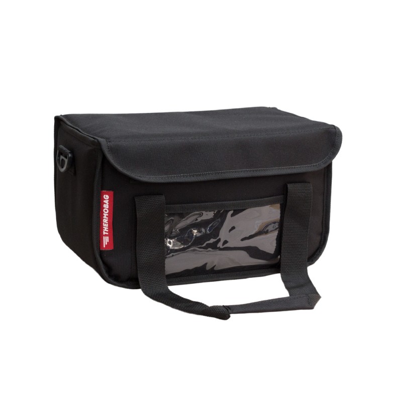 Ισοθερμική Τσάντα Delivery για Φαγητό Θερμόσακος Μεταφοράς Φαγητού 15 λίτρα σε μαύρο χρώμα