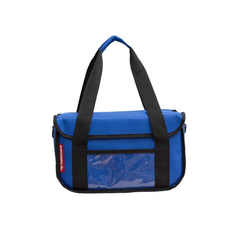 Ισοθερμική Τσάντα Delivery για Φαγητό Θερμόσακος Μεταφοράς Φαγητού 15 λίτρα σε μπλε ρουά χρώμα