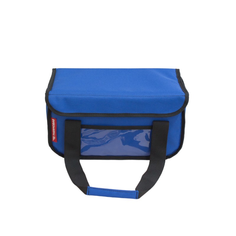 Ισοθερμική Τσάντα Delivery για Φαγητό Θερμόσακος Μεταφοράς Φαγητού 15 λίτρα σε μπλε ρουά χρώμα