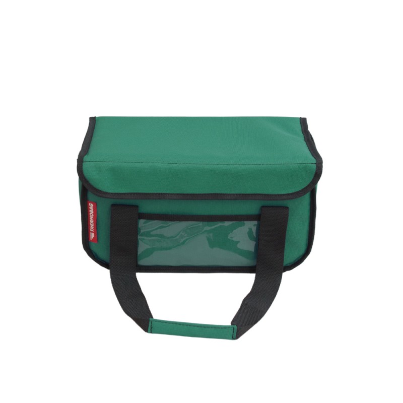 Ισοθερμική Τσάντα Delivery για Φαγητό Θερμόσακος Μεταφοράς Φαγητού 15 λίτρα σε πράσινο χρώμα