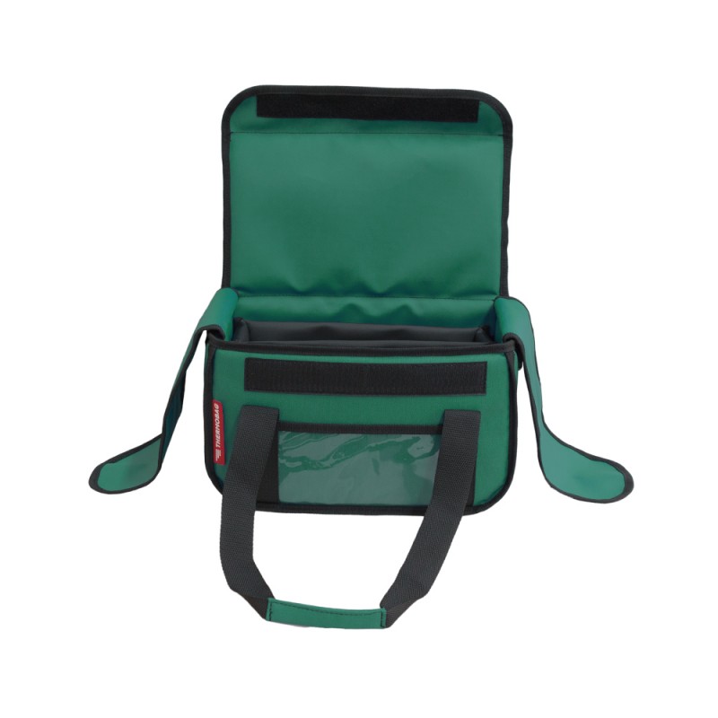 Ισοθερμική Τσάντα Delivery για Φαγητό Θερμόσακος Μεταφοράς Φαγητού 15 λίτρα σε πράσινο χρώμα