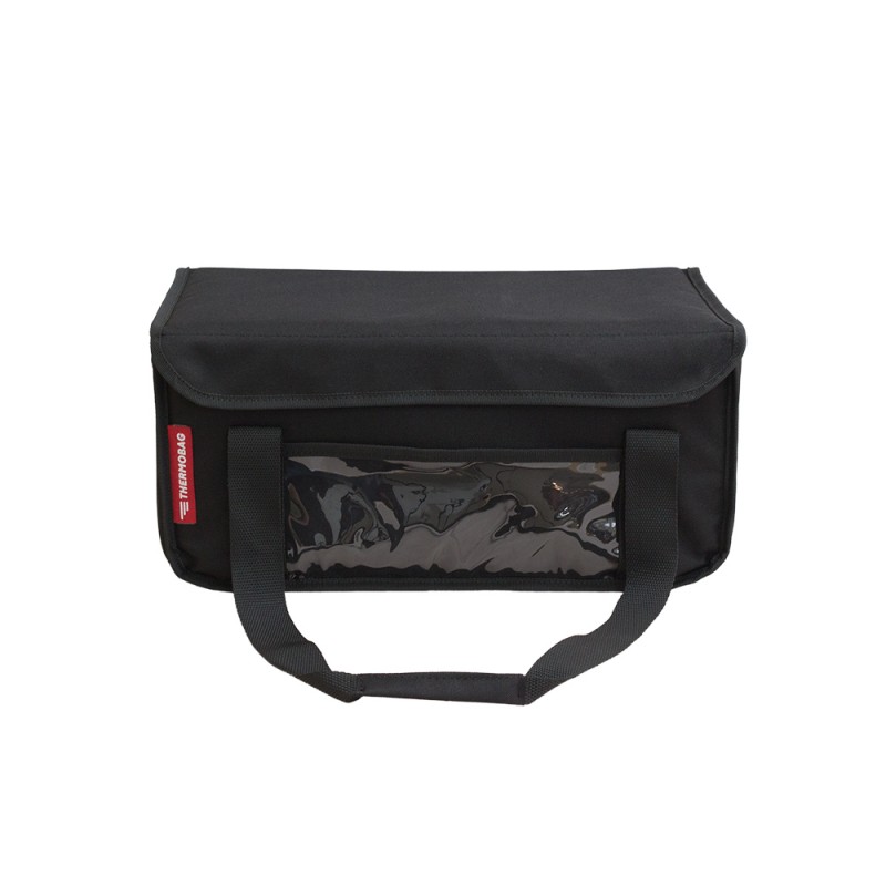Ισοθερμική Τσάντα Delivery για Φαγητό Θερμόσακος Μεταφοράς Φαγητού 24 λίτρα σε μαύρο χρώμα