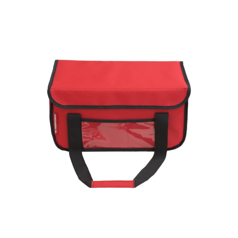Ισοθερμική Τσάντα Delivery για Φαγητό Θερμόσακος Μεταφοράς Φαγητού 20 λίτρα σε κόκκινο χρώμα