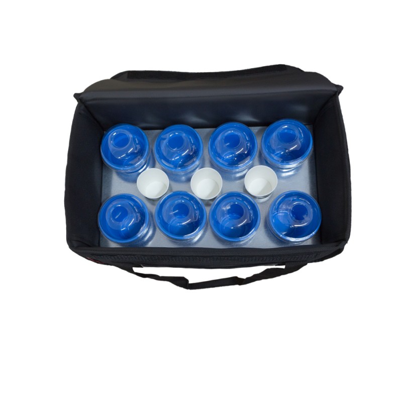 Ισοθερμική τσάντα delivery Καφέ Θερμόσακος μεταφοράς  εως 8 + 3 καφέ ή 30 λίτρα σε μαύρο χρώμα