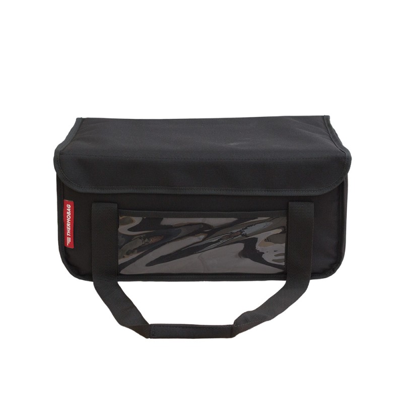 Ισοθερμική Τσάντα Delivery για Φαγητό Θερμόσακος Μεταφοράς Φαγητού 40 λίτρα σε μαύρο χρώμα