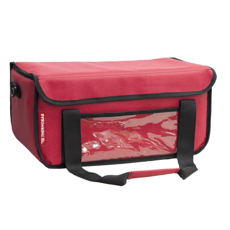 Ισοθερμική τσάντα θερμόσακος Delivery για μεταφορά καφέ εως 8 καφέ ή 24 λίτρα σε κόκκινο χρώμα