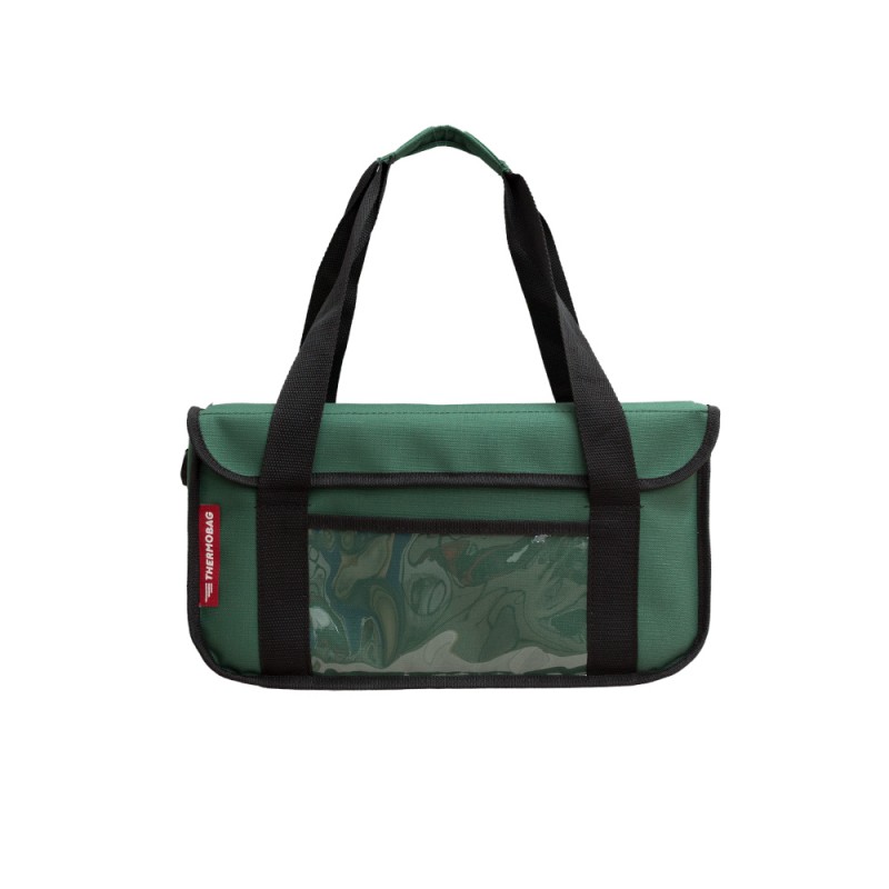Ισοθερμική Τσάντα Delivery για Φαγητό Θερμόσακος Μεταφοράς Φαγητού 20 λίτρα σε πράσινο χρώμα