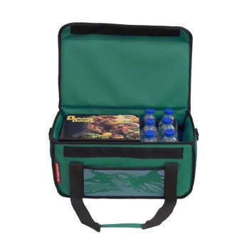 Ισοθερμική Τσάντα Delivery για Φαγητό Θερμόσακος Μεταφοράς Φαγητού 24 λίτρα σε πράσινο χρώμα