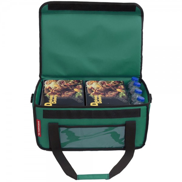 Ισοθερμική Τσάντα Delivery για φαγητό Θερμόσακος μεταφοράς Φαγητού 30 λίτρα σε πράσινο χρώμα